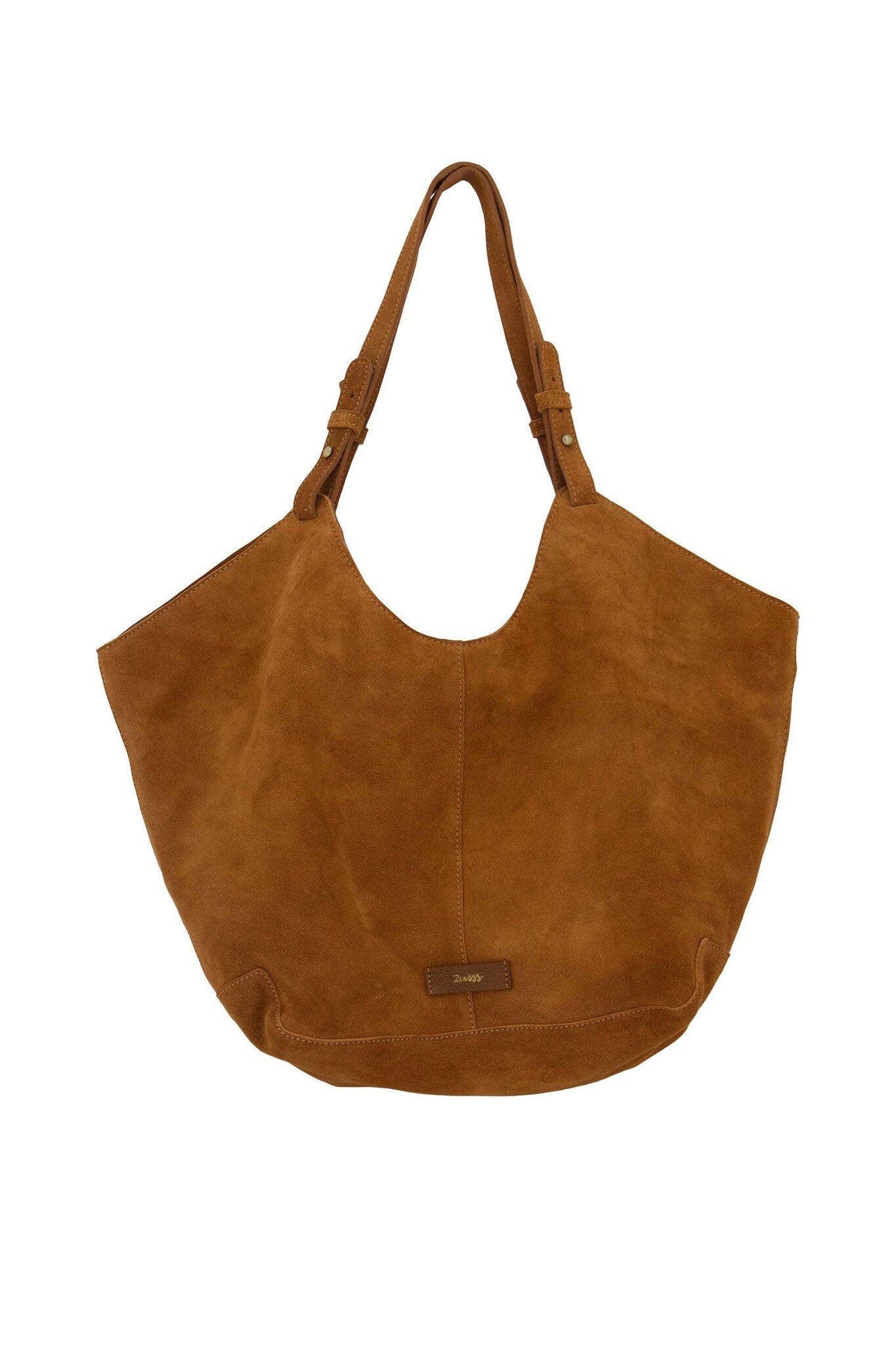 Zusss | Suede handtas met logo