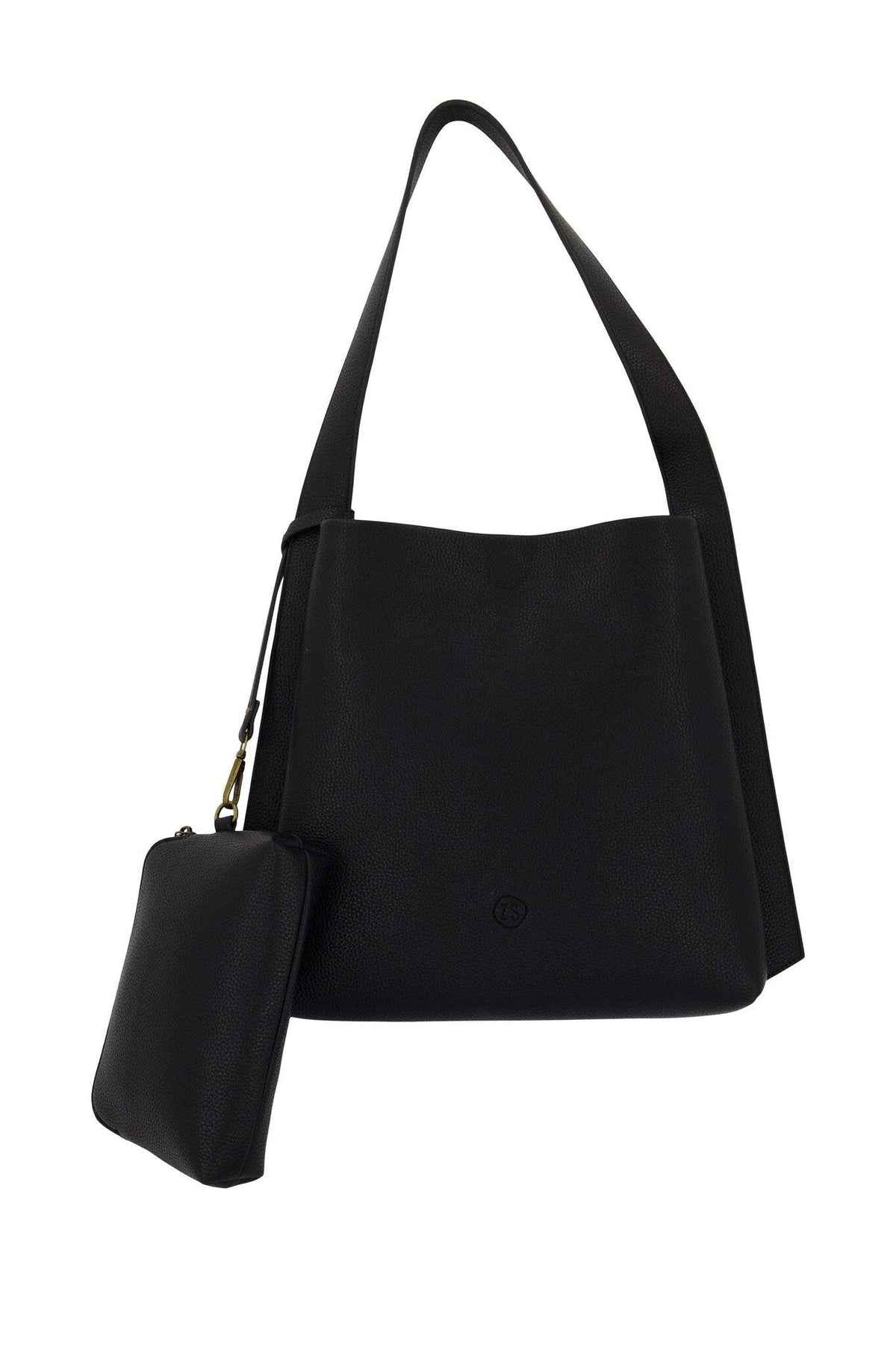 Zusss | Tas met strap detail en make up tasje zwart
