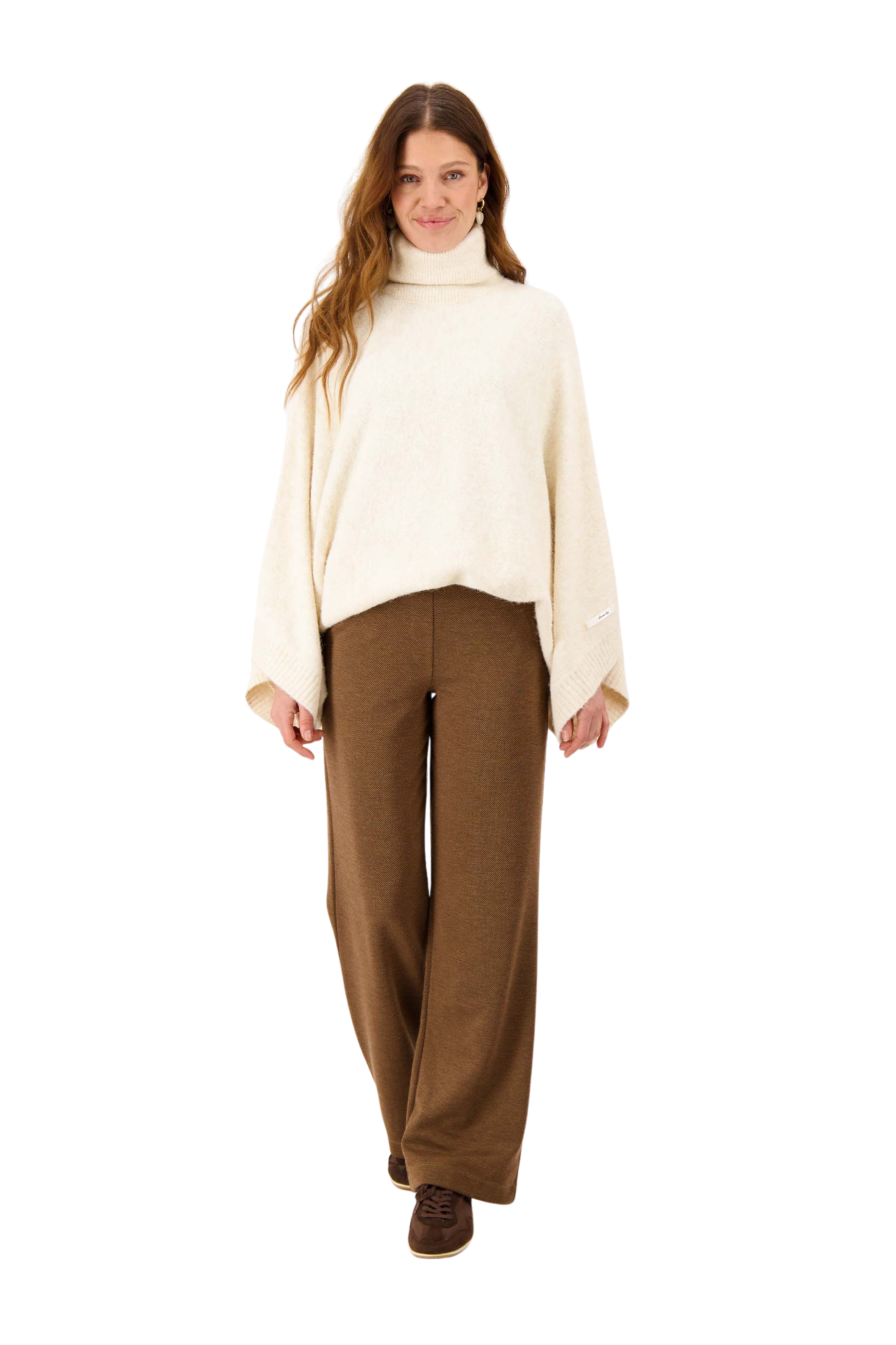 Zusss | Sweater met wijde mouwen off white