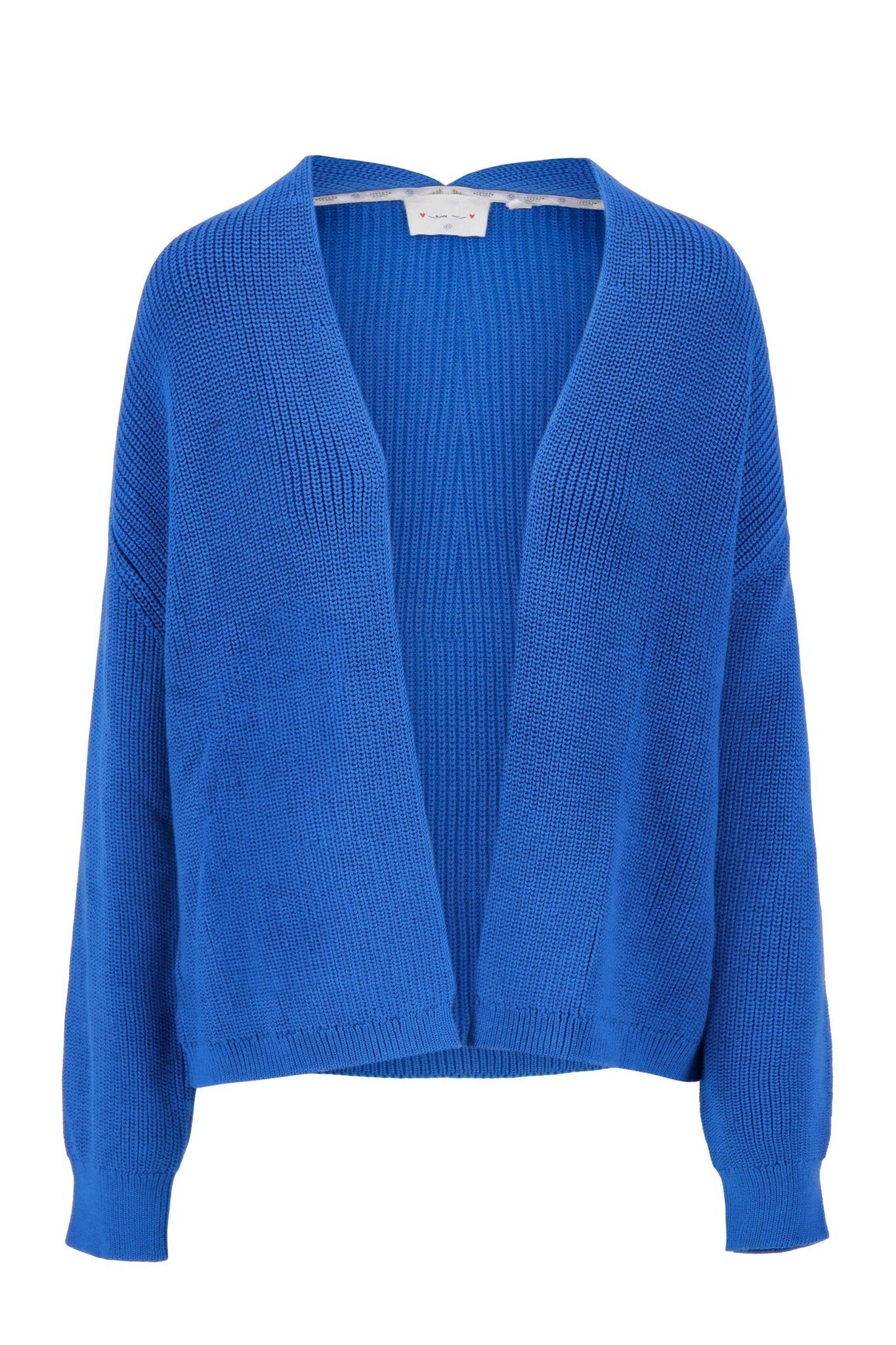 Zusss | Vest rib zomerblauw