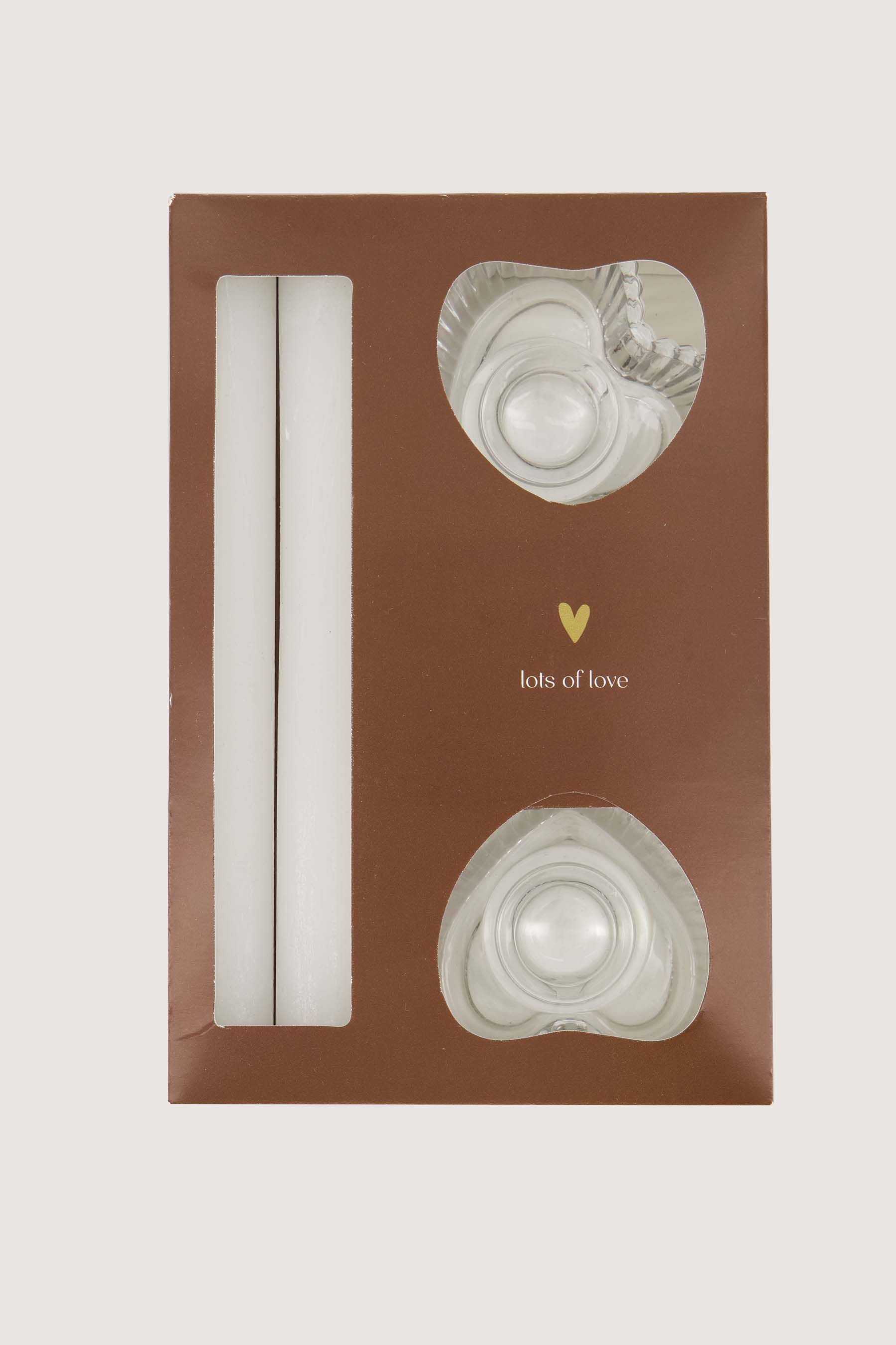 Zusss | Giftset heart white / gold