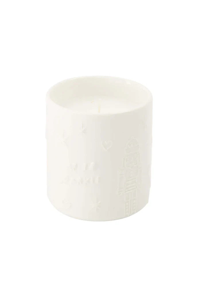 Zusss | Geurkaars keramiek Time to sparkle wit