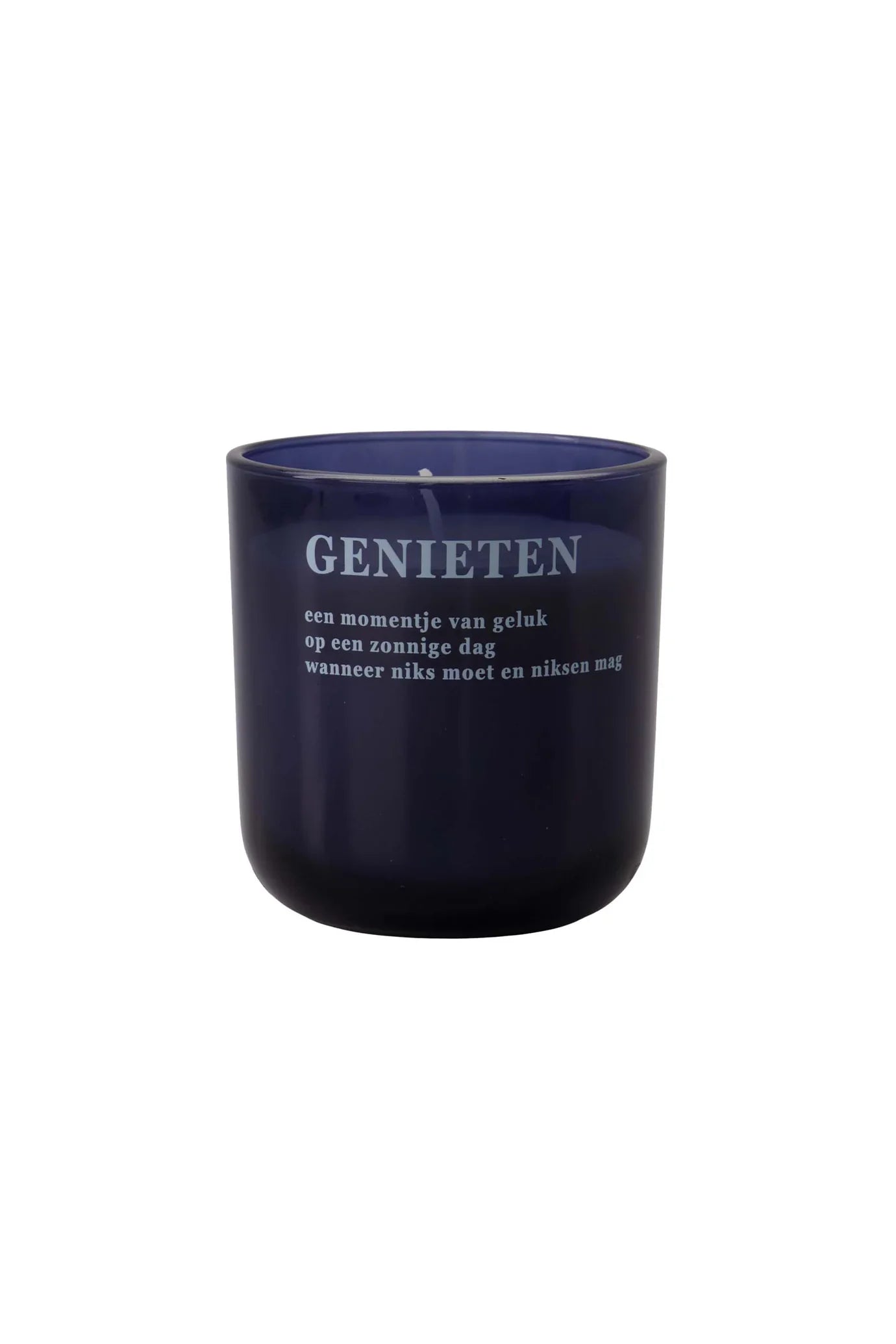 Zusss | Geurkaars glas genieten donkerblauw donkerblauw