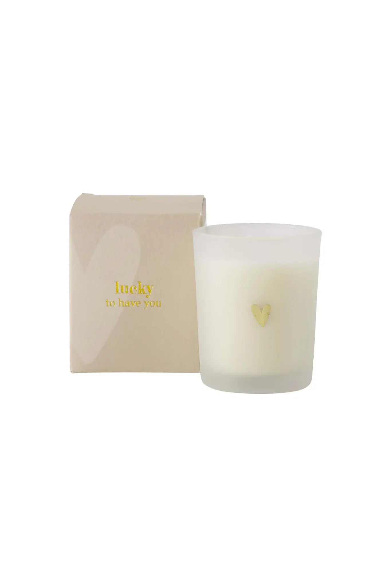 Zusss | Geurkaars glas in doosje lucky to have you wit / lichtgroen