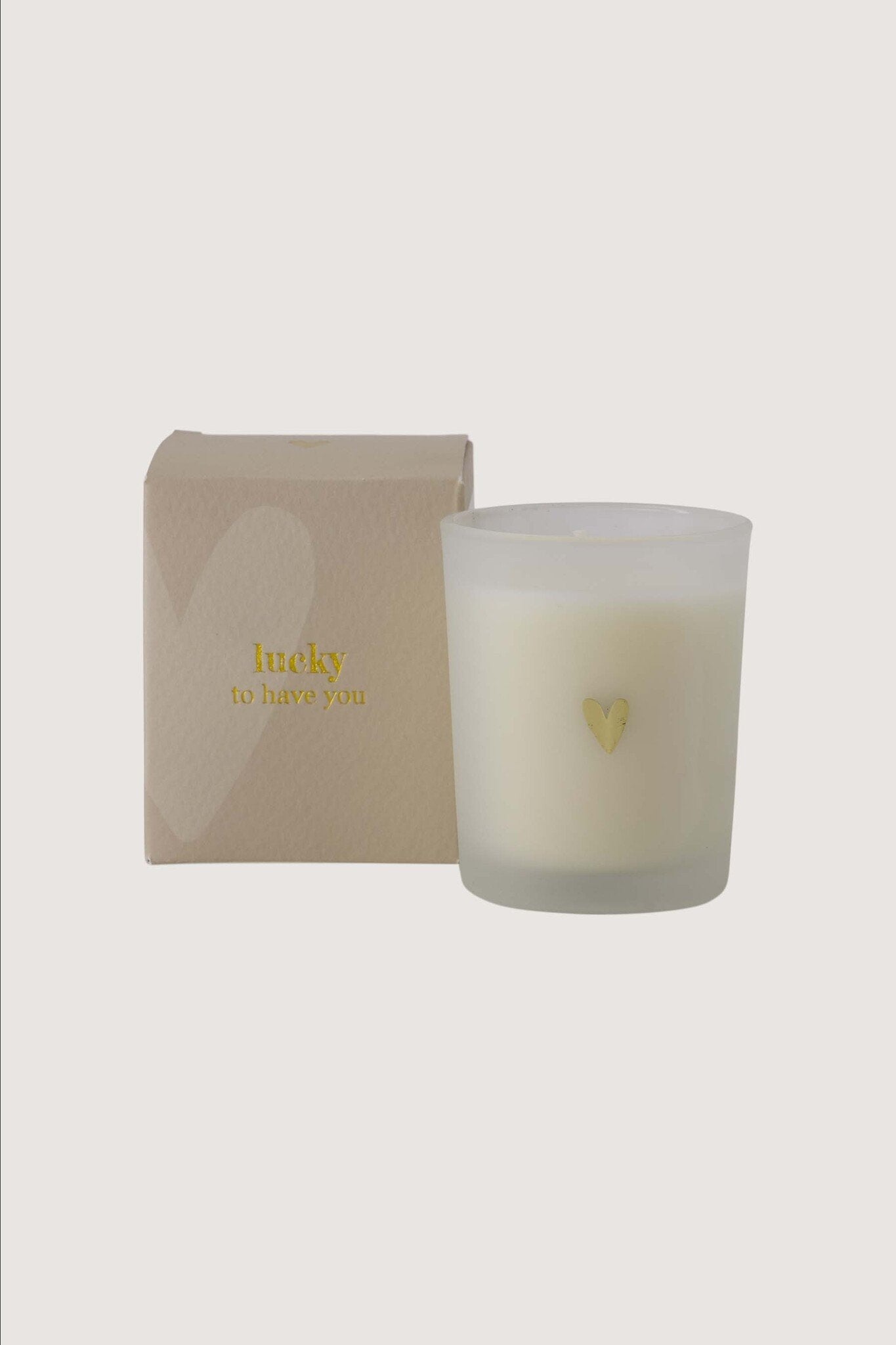 Zusss | Geurkaars glas in doosje lucky to have you wit / lichtgroen
