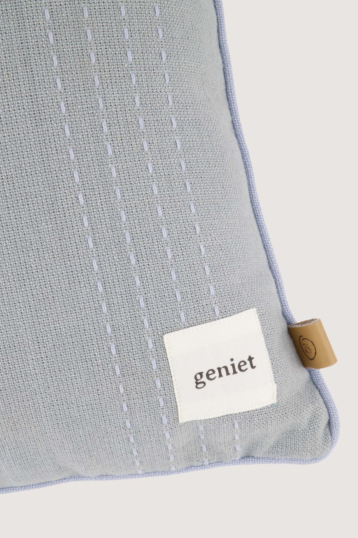 Zusss | Cushion striped 45x45cm ash blue