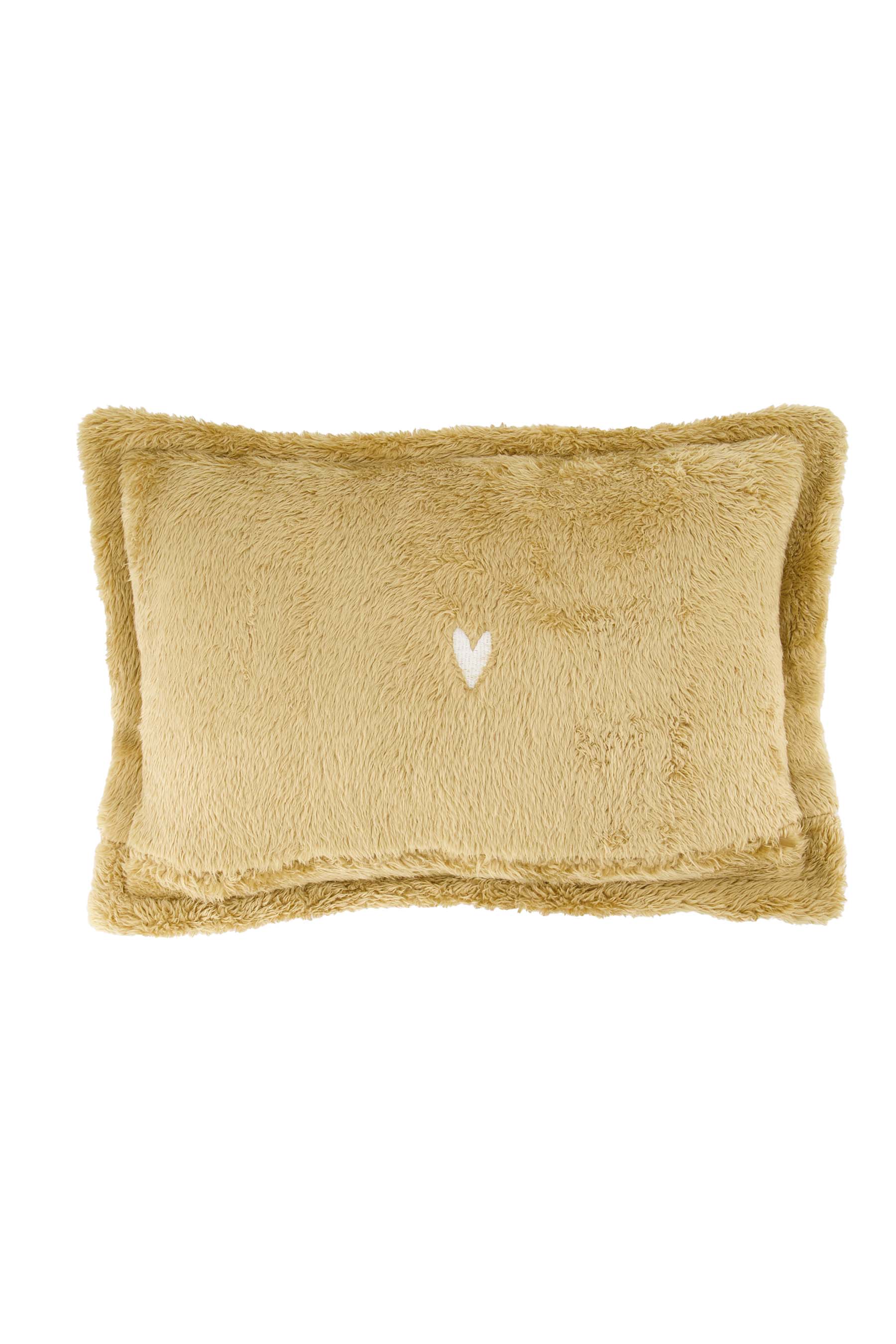 Zusss | Cushion fluffy jij bent goud waard 35x25cm ochre
