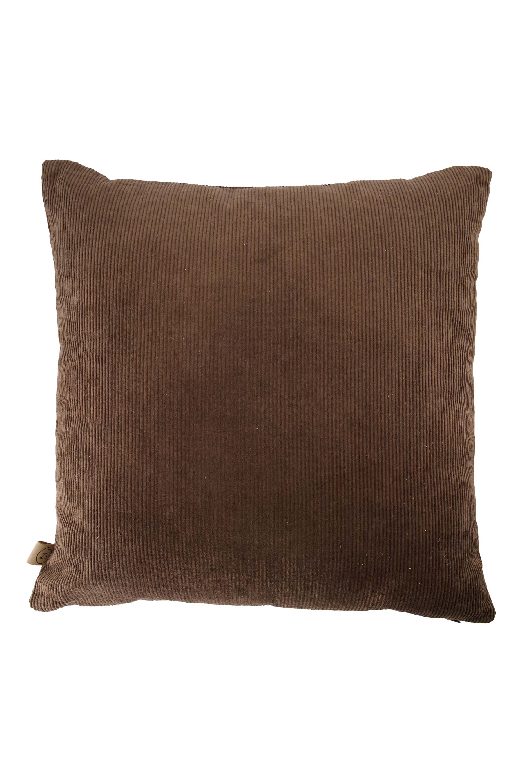 Zusss | Cushion happy home 45x45cm dark brown