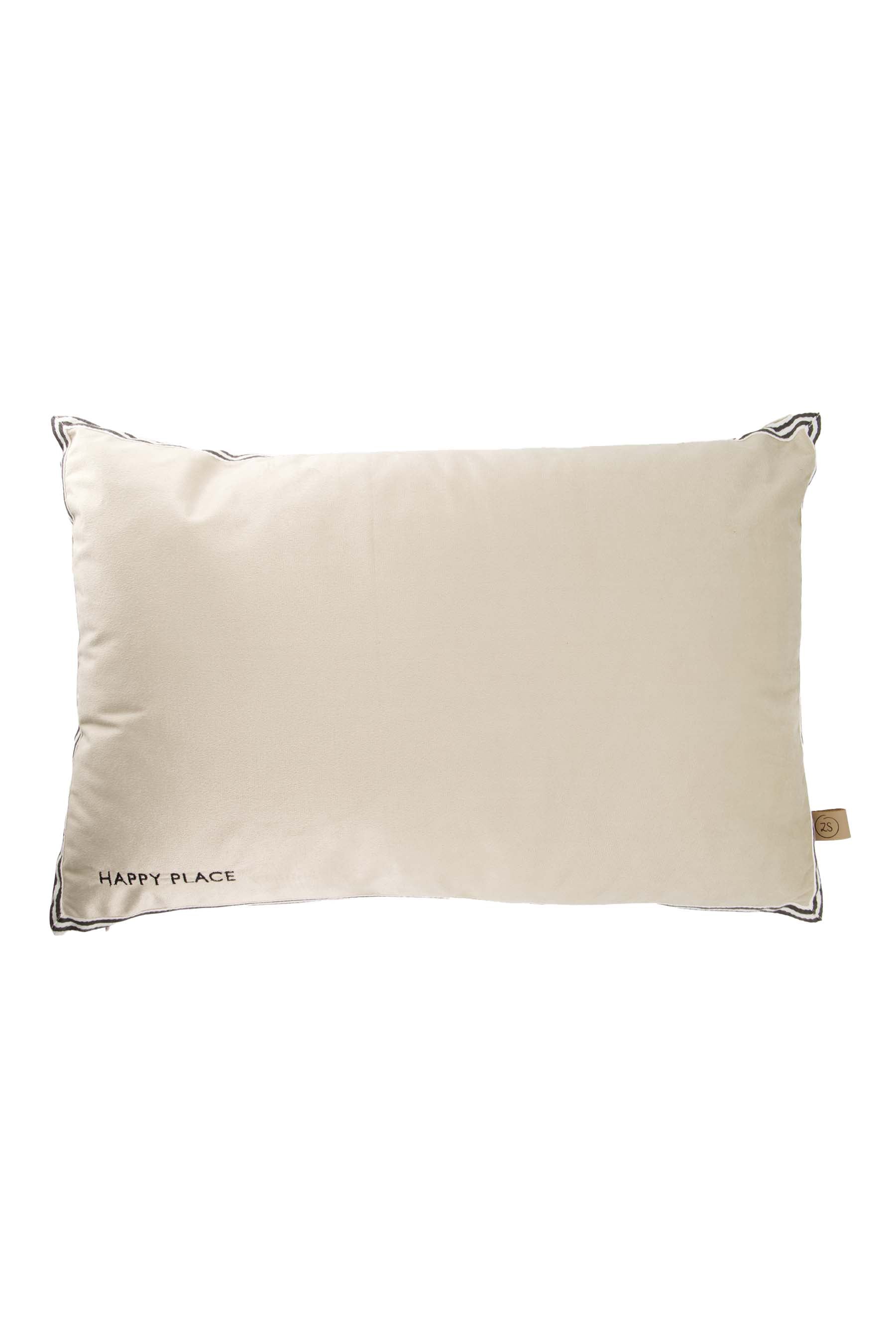 Zusss | Cushion velvet happy place 40x60cm sand