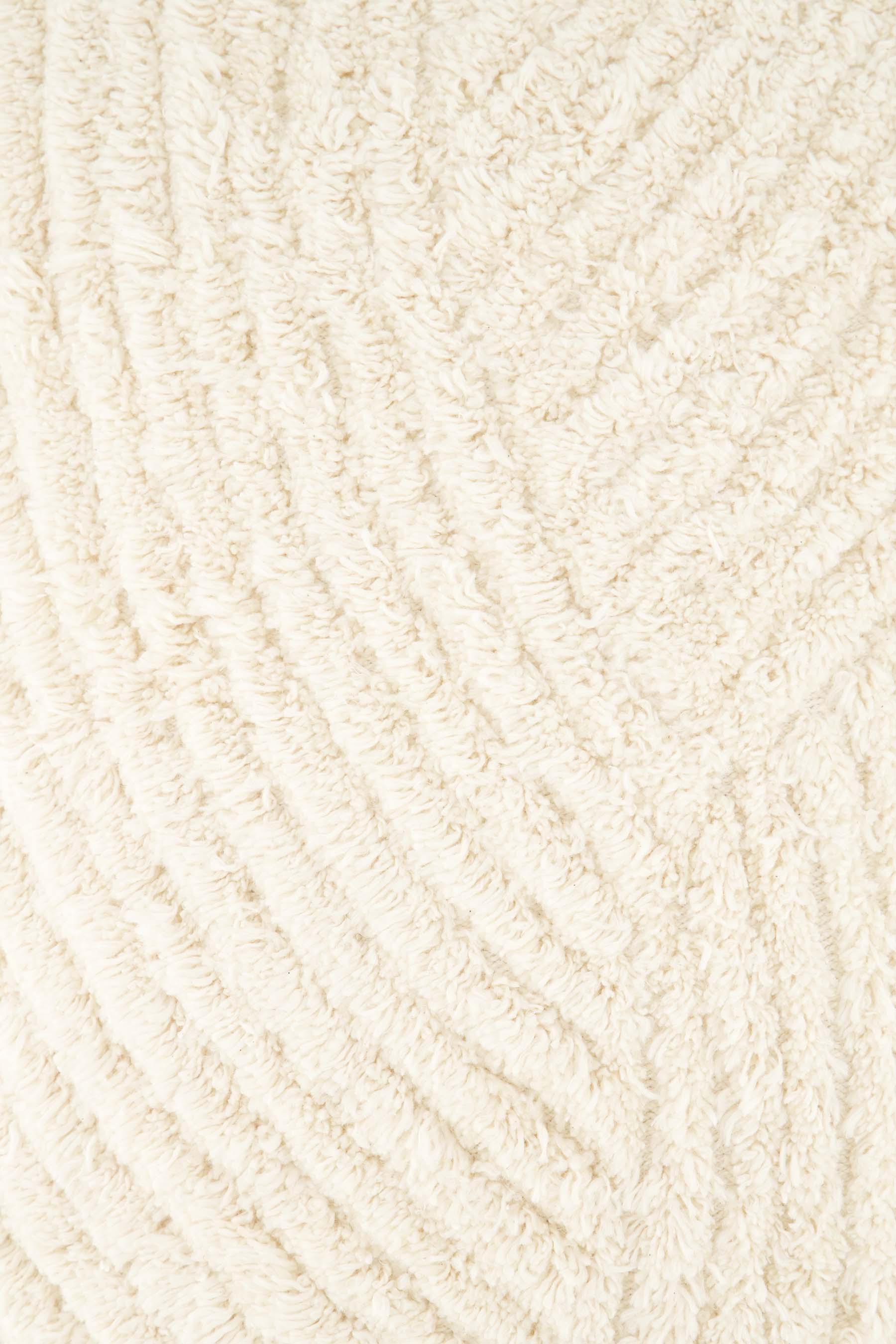 Zusss | Cushion bouclé woven pattern 30x50cm off white