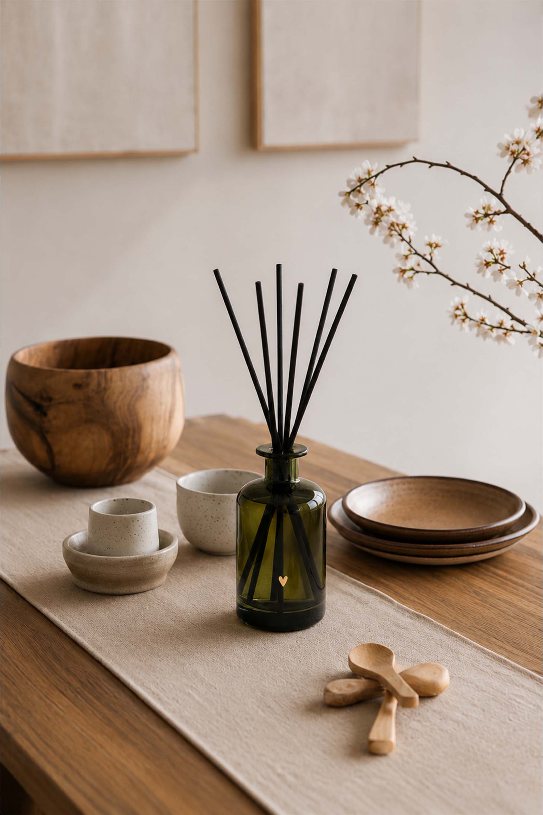 Zusss | Reed diffuser happy home 500ml dark green