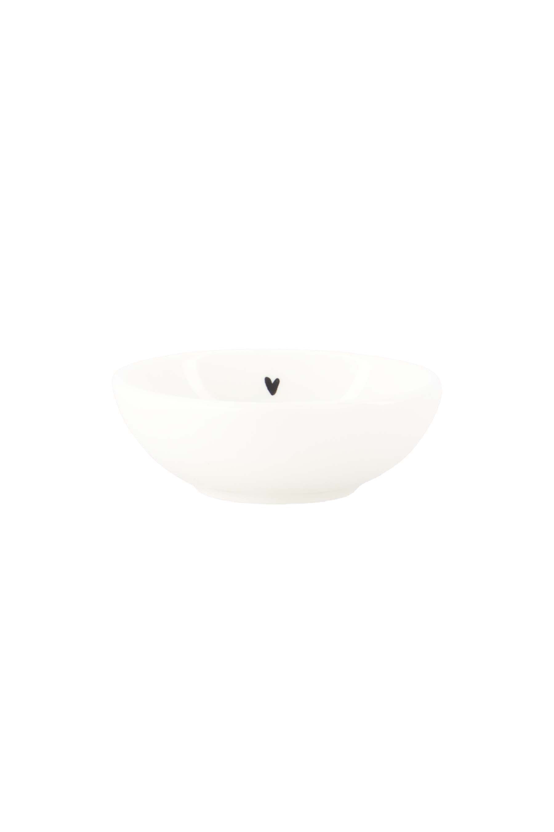 Zusss | Dip dish heart white / black