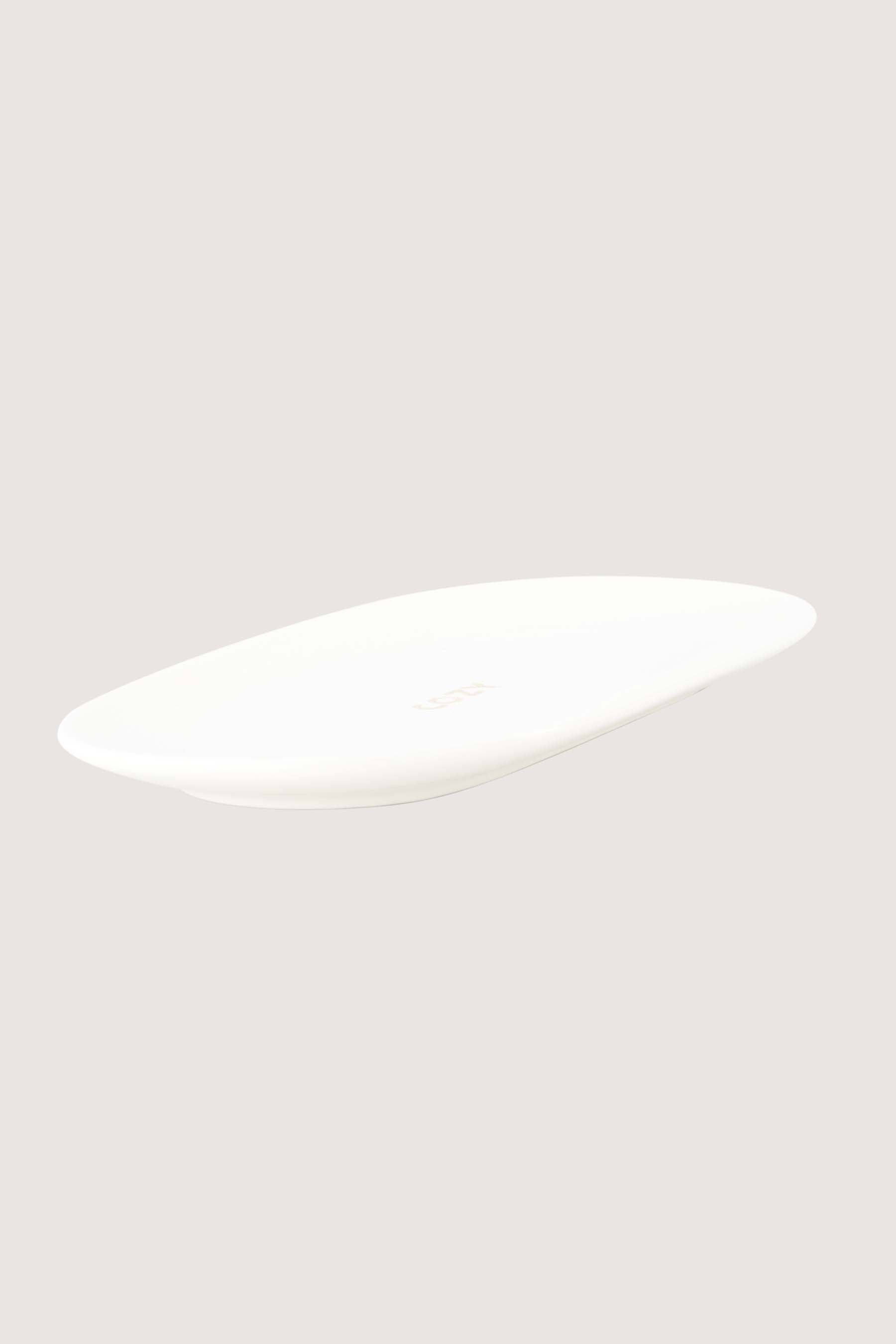 Zusss | Serving plate cozy white / gold