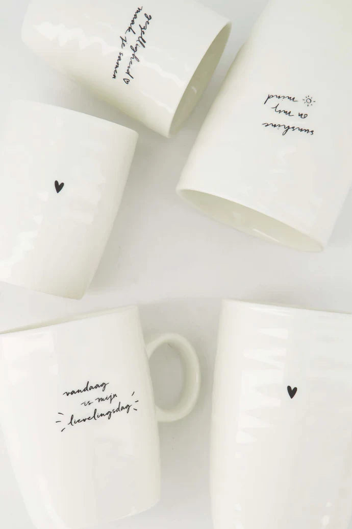 Zusss | Theemok lievelingsdag wit/zwart