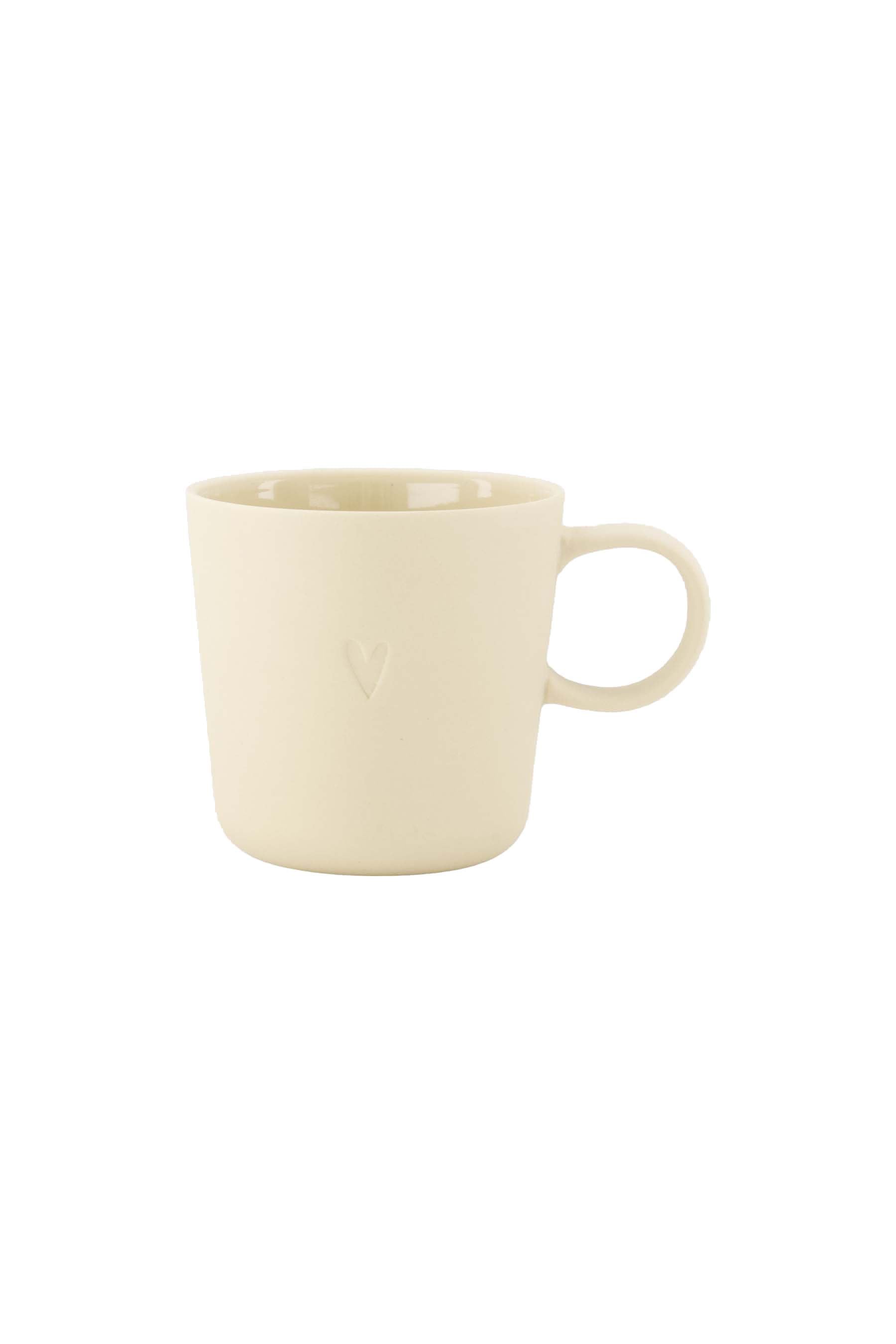 Zusss | Coffee mug with handle heart sand