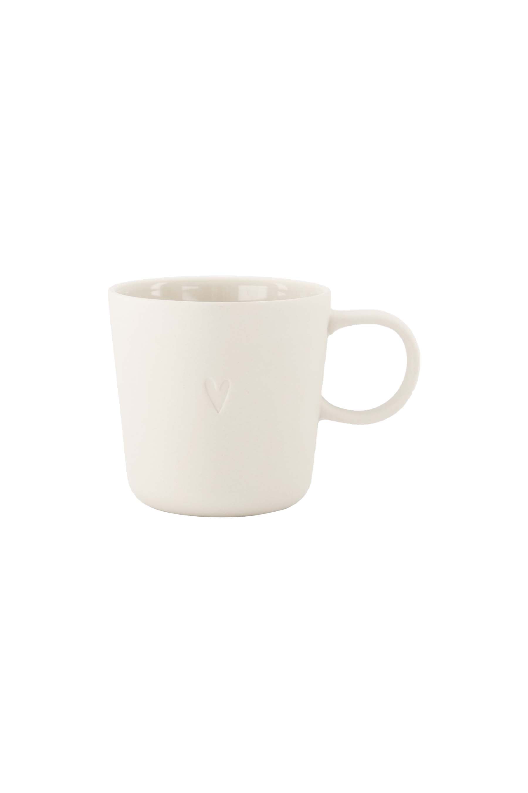 Zusss | Coffee mug with handle heart warm sand