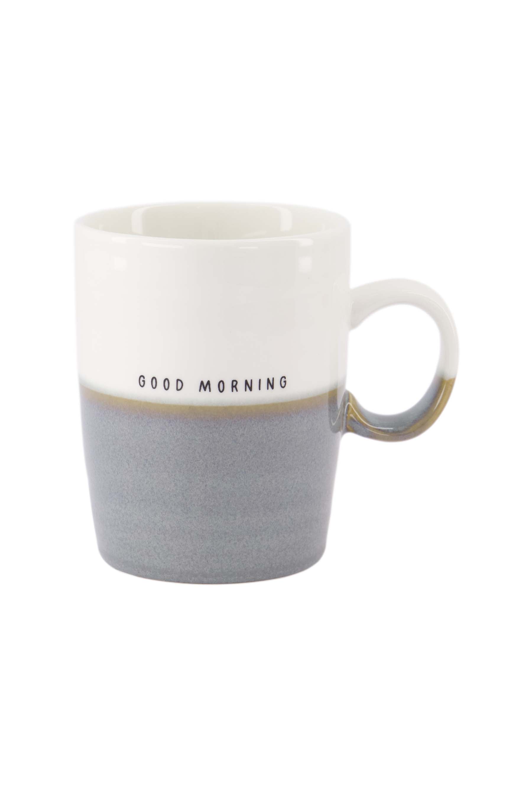 Zusss | Tea mug good morning white / ash blue