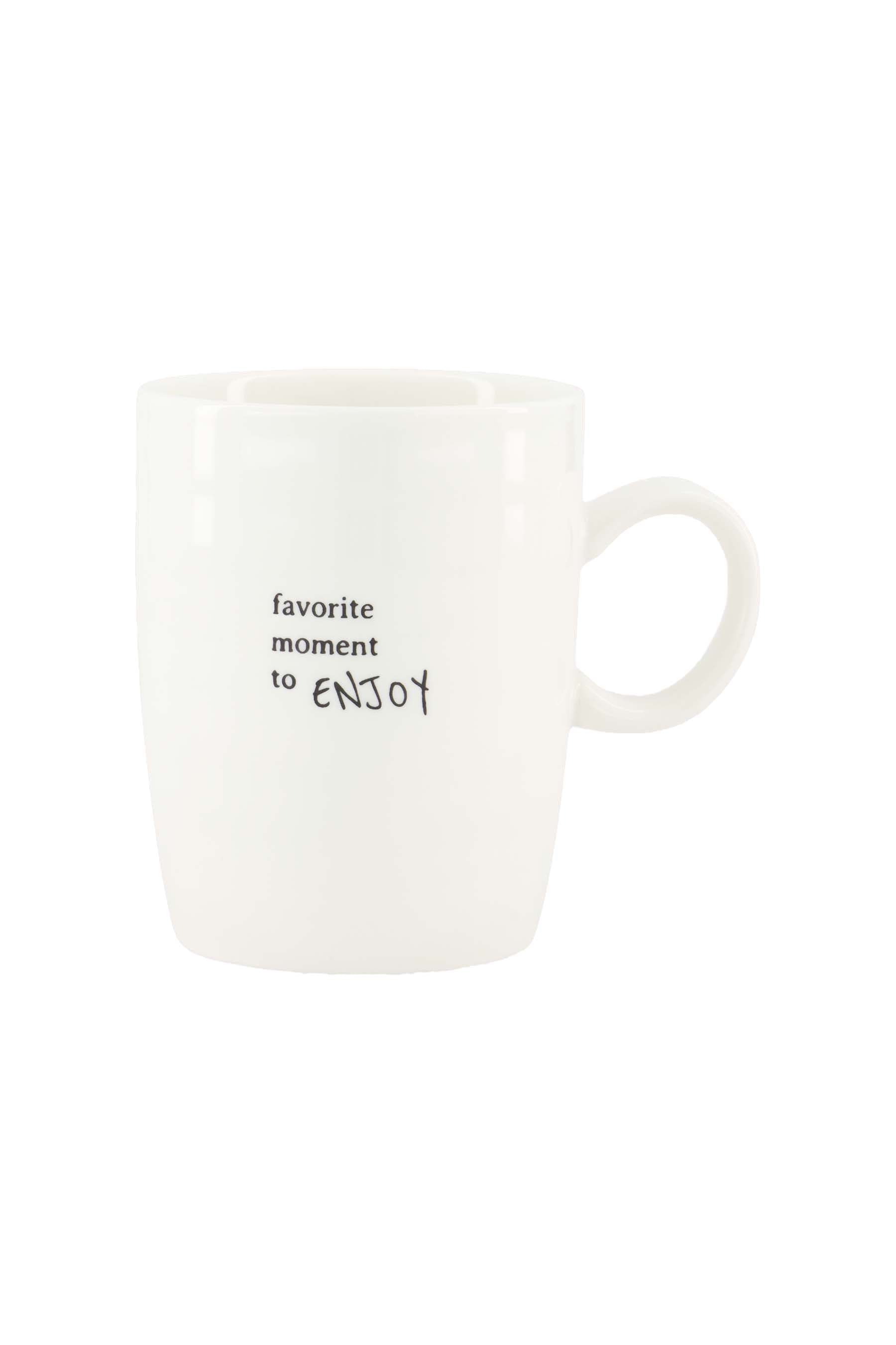 Zusss | Tea mug favorite moment to enjoy white / black