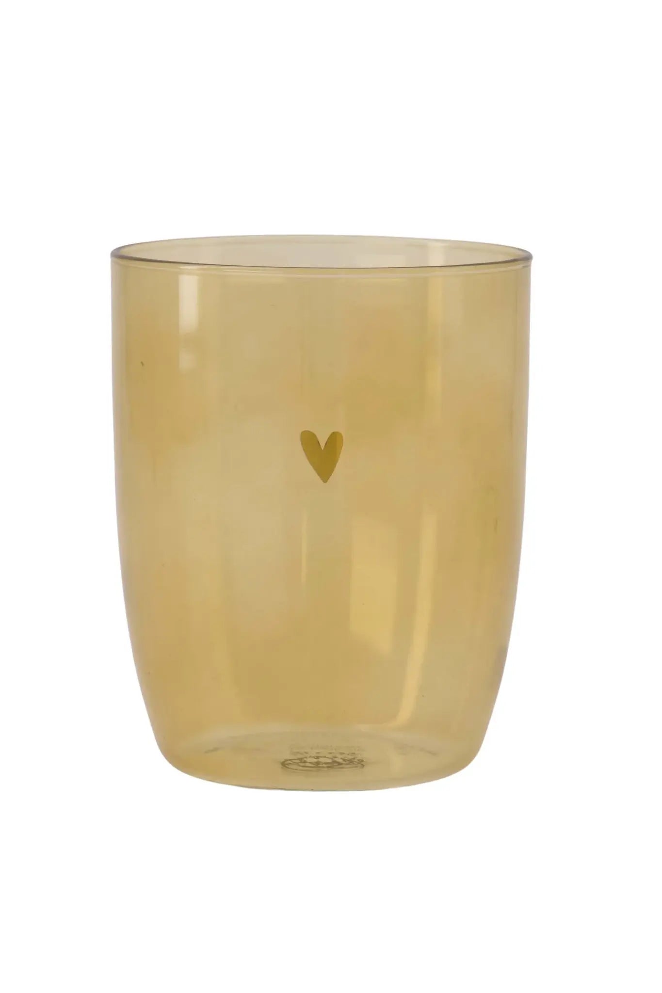 Zusss | Drinkglas hartje oker