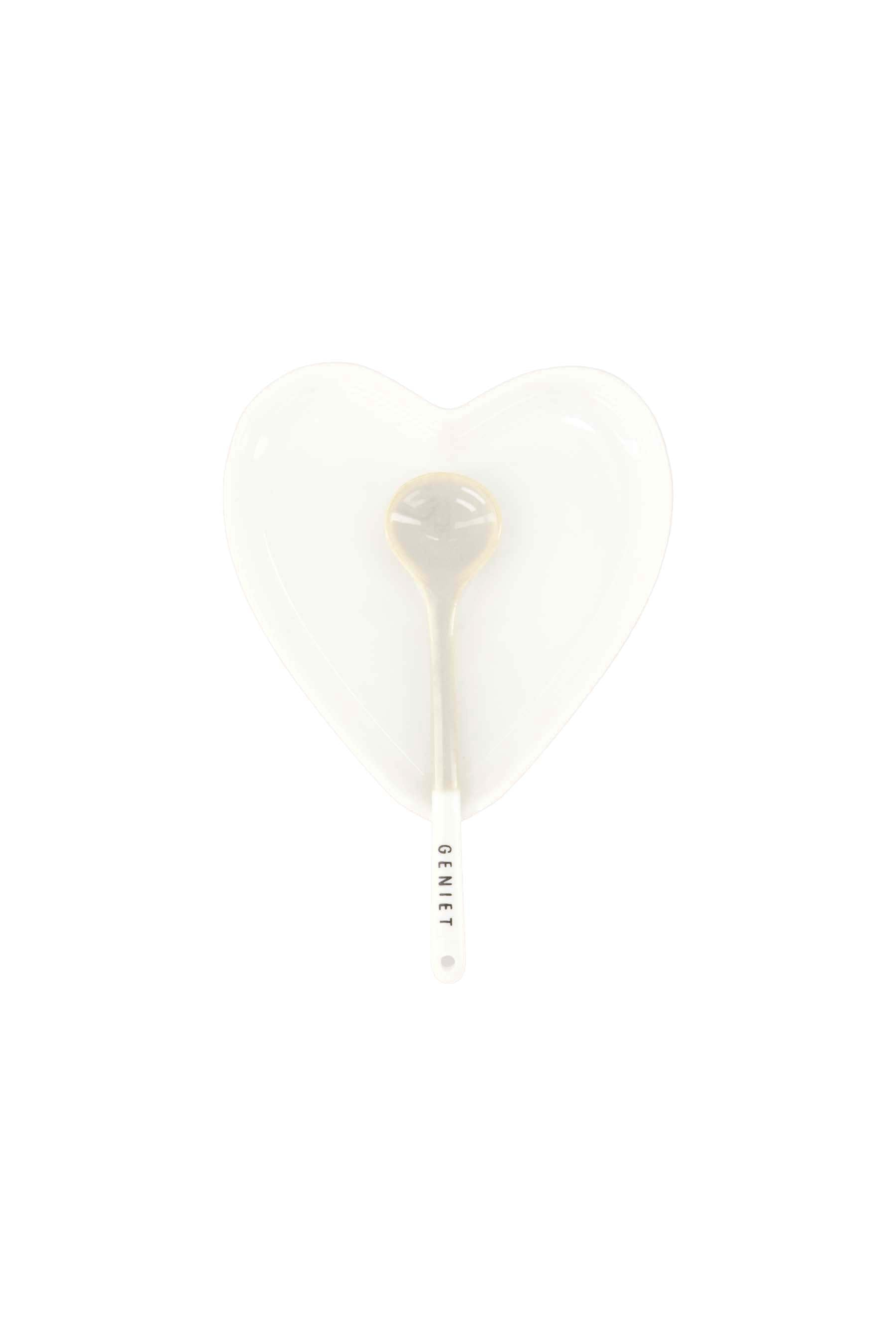 Zusss | Spoon holder heart shape white