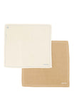 Zusss | Set of 4 dish cloths with love sand / brown