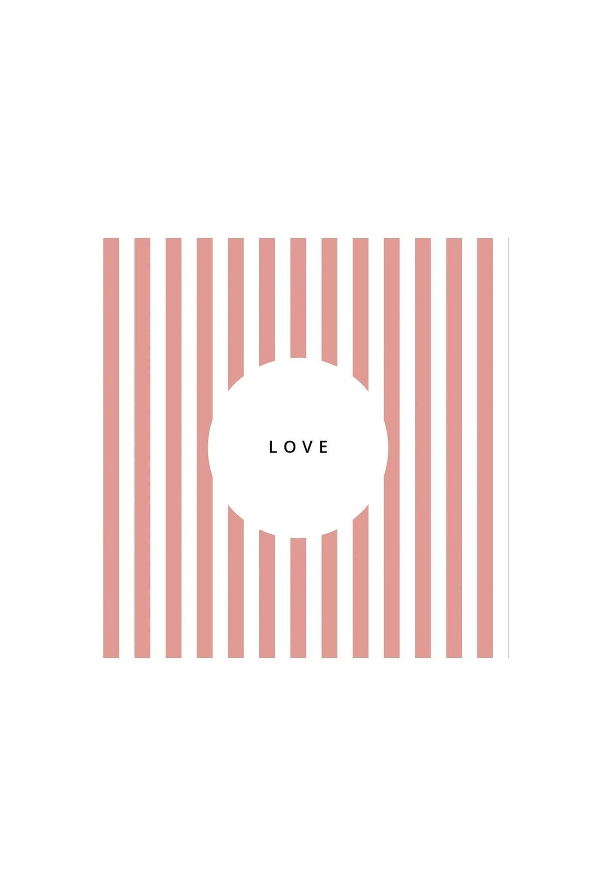 Zusss | Servetten Love streep 12.5x12.5 cm