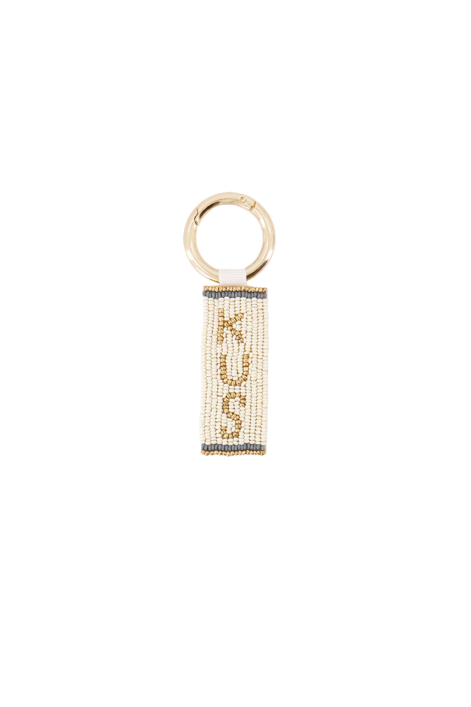 Zusss | Postcard keychain kus white / gold / blue