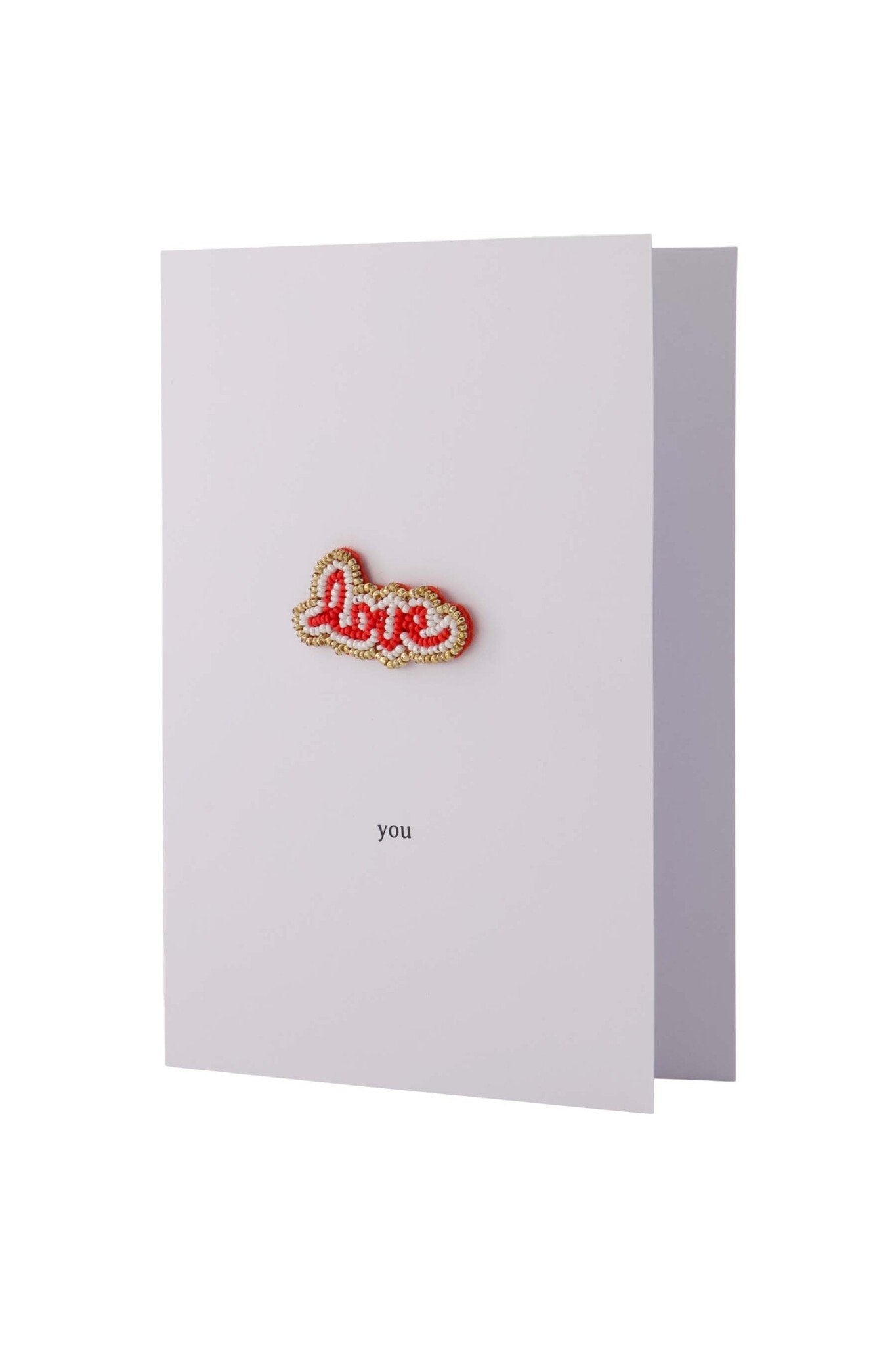 Zusss | Wenskaart broche love rood