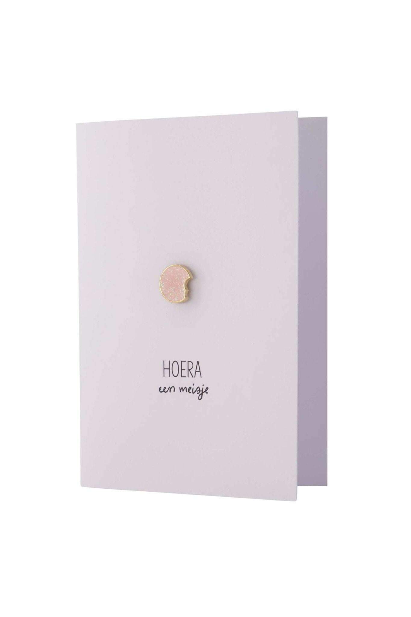 Zusss | Wenskaart broche hoera een meisje