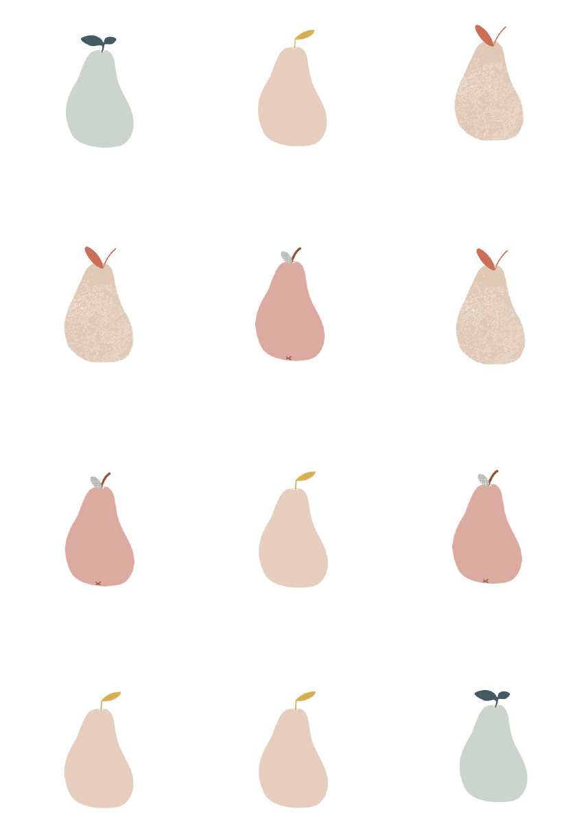 Bibelotte | Behang Peertjes roze