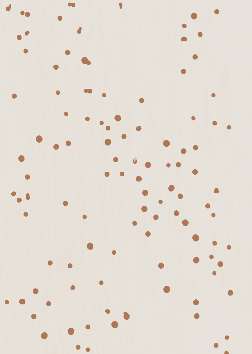 Bibelotte | Behang Dottig bruin
