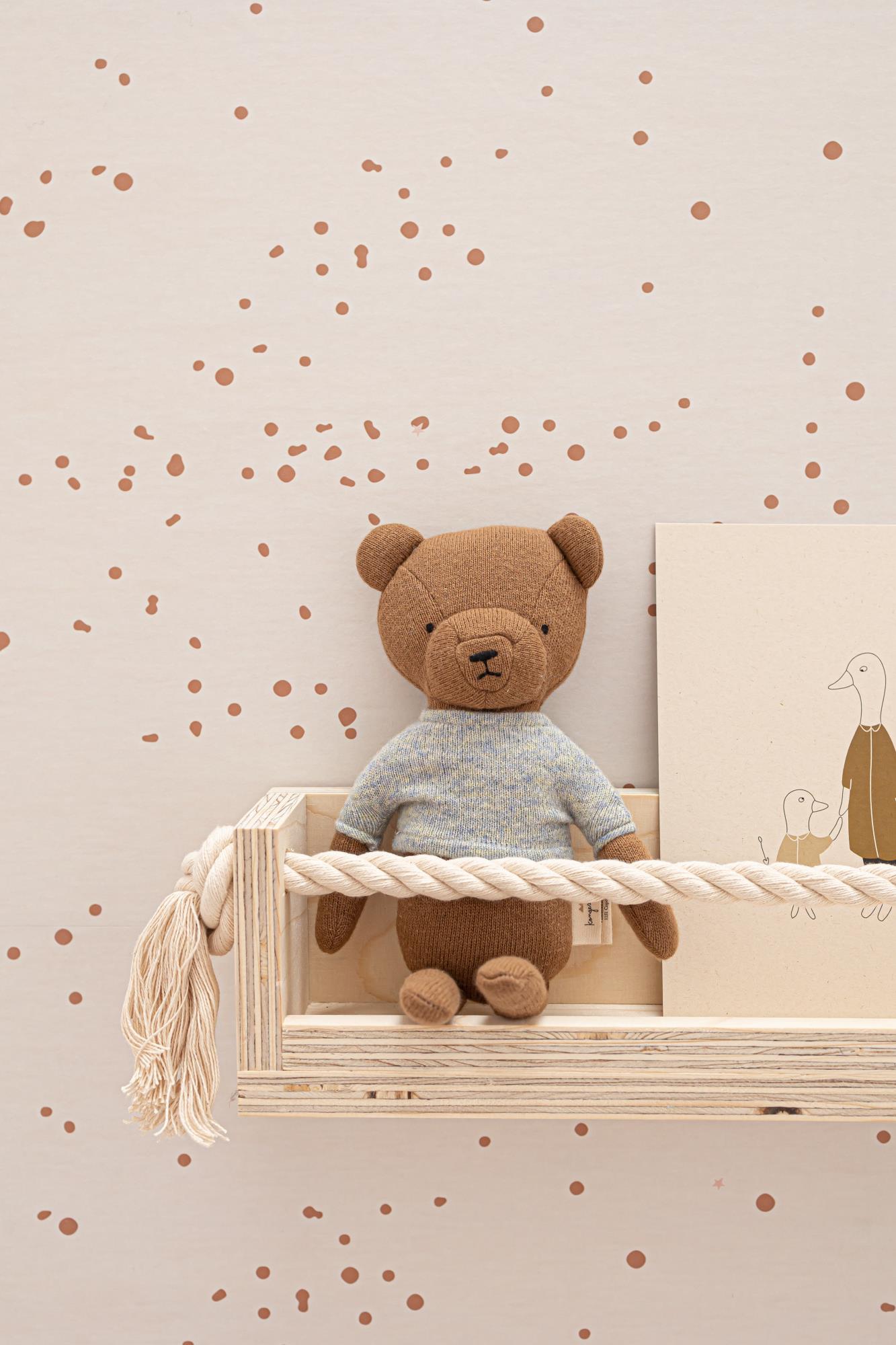 Bibelotte | Behang Dottig bruin