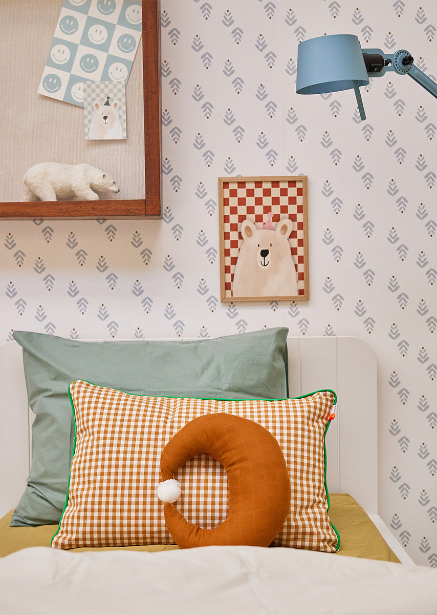 Bibelotte | Behang Cappuccino blauw