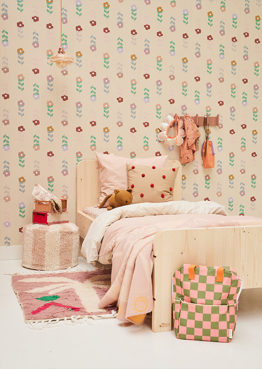 Bibelotte | Behang Fleurtje geel