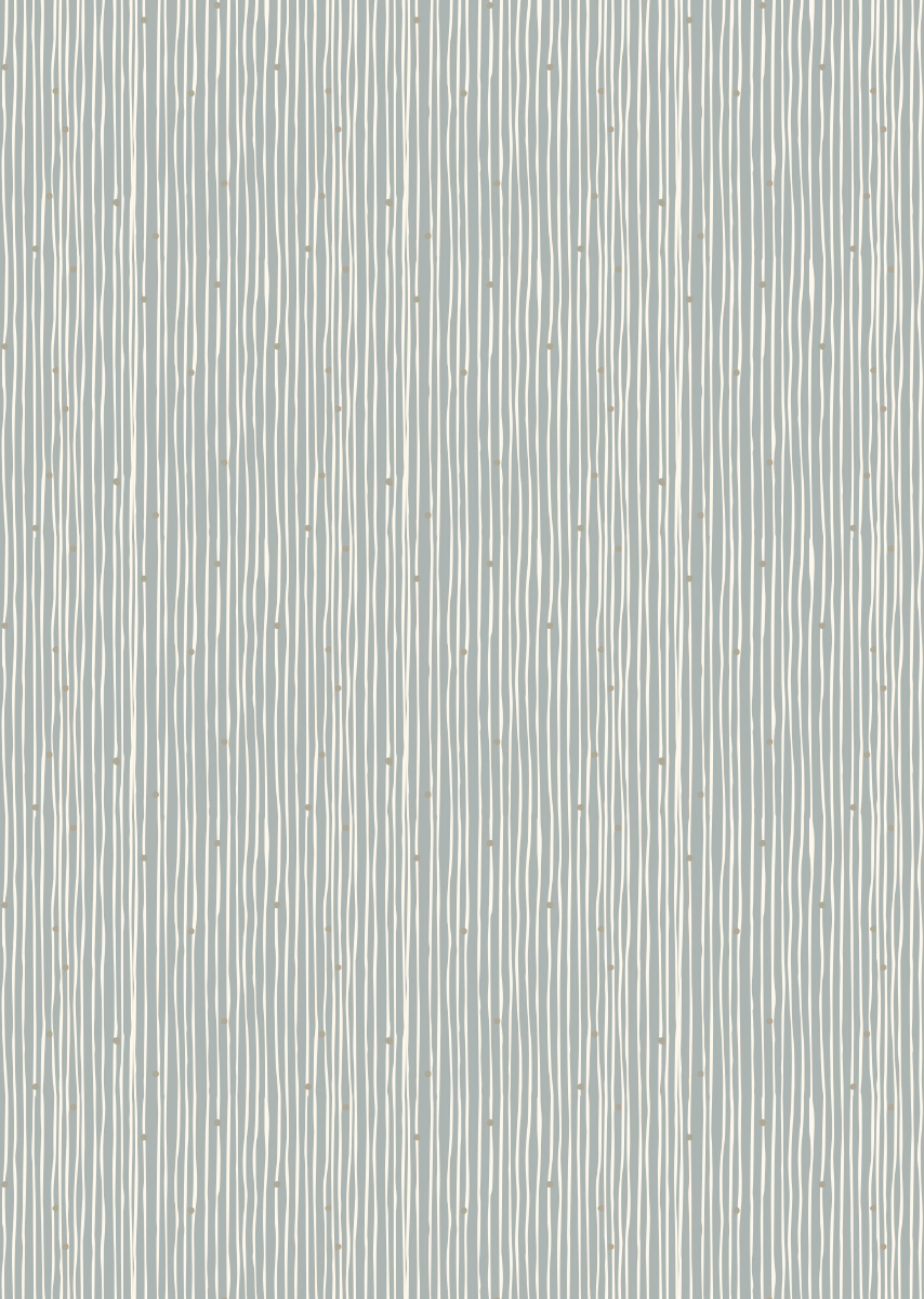 Bibelotte | Behang Lijnenspel blauw