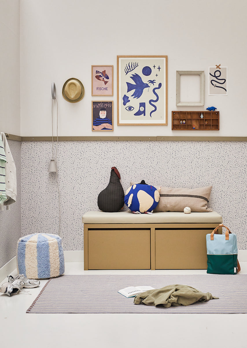 Bibelotte | Behang Terrazzo Kobalt
