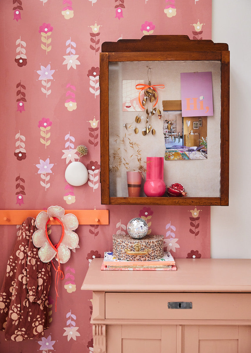 Bibelotte | Behang Bohemian roze