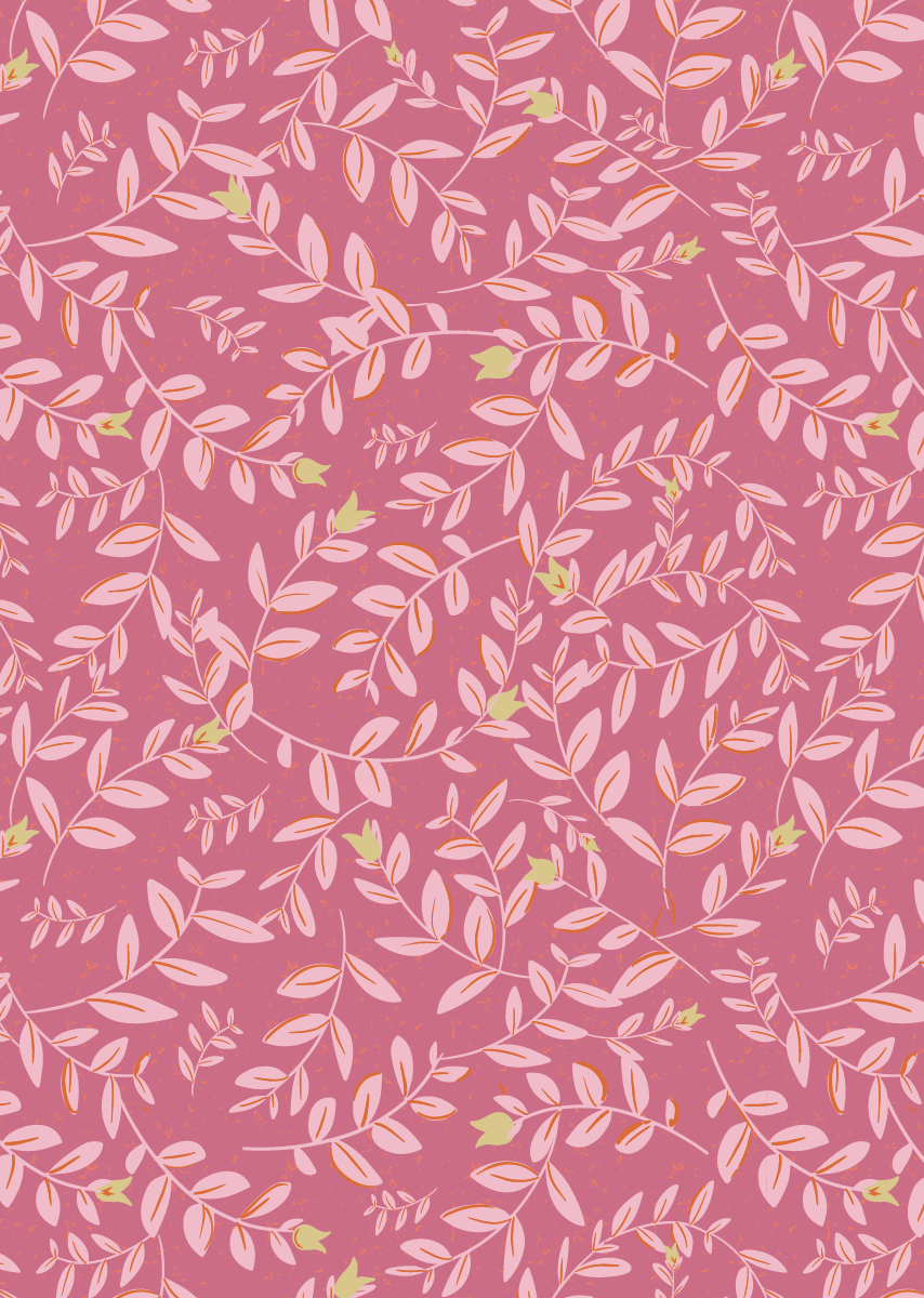 Bibelotte | Behang Flora fuchsia