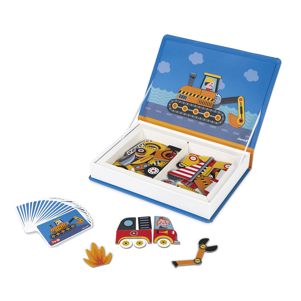 Janod | Magneetboek racers
