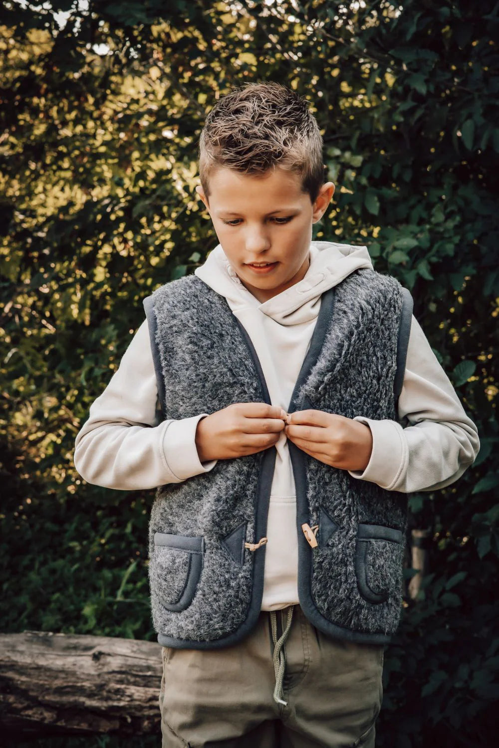 Alwero | Bodywarmer Alpen jr. antraciet