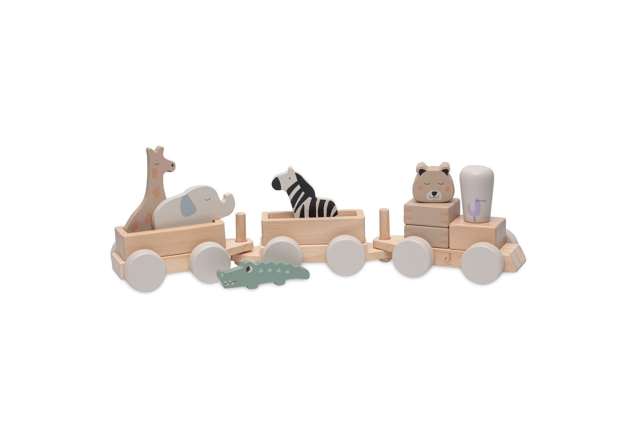Jollein | Houten speelgoedtrein jungle jambo