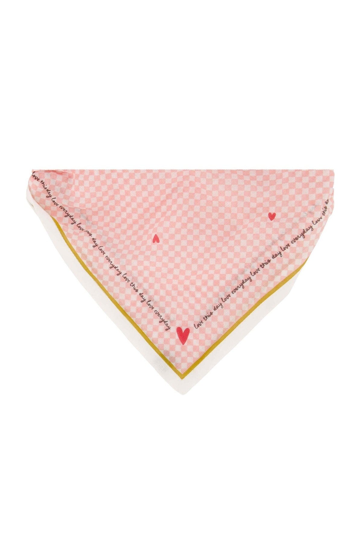 Zusss | Bandana voor je hondje Love roze ruitje