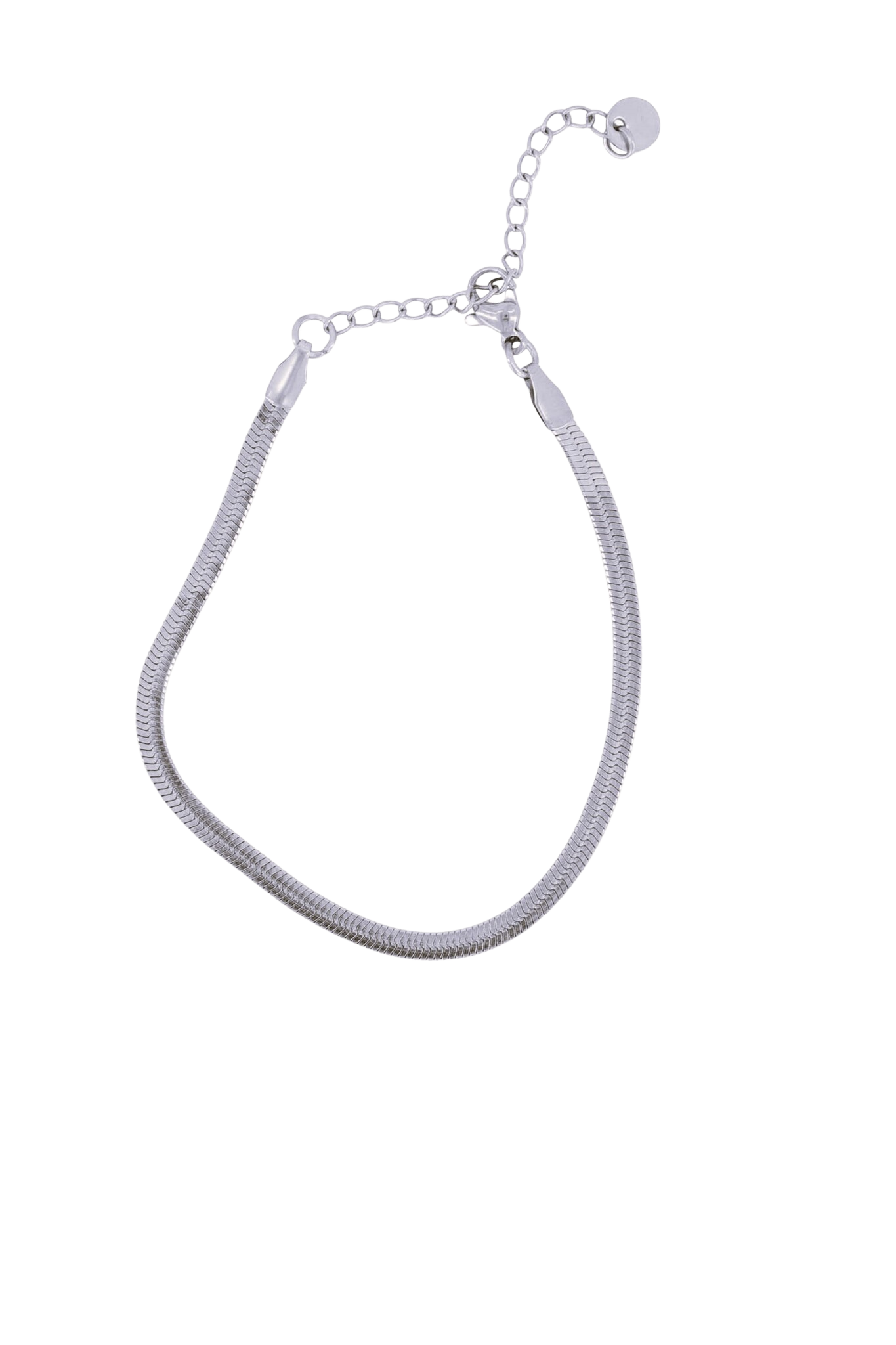 Zusss | Armband plat visgraat zilver