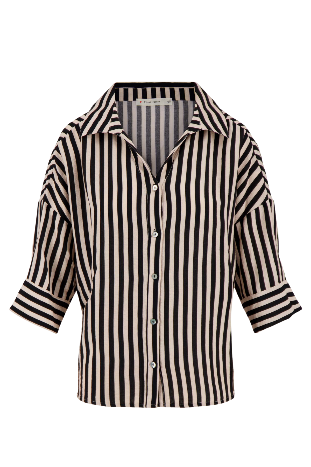 Zusss | Blouse streep zwart
