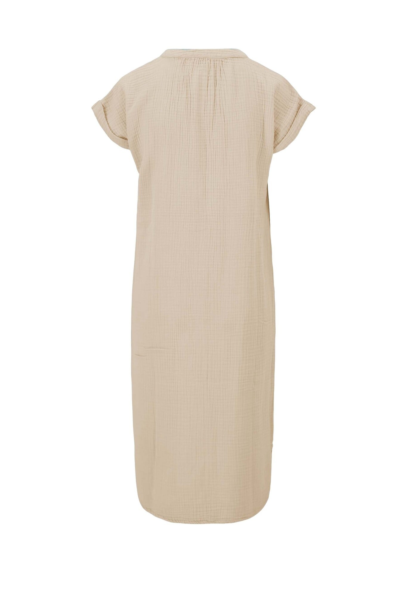 Zusss | Doorknoop jurk mousseline offwhite new
