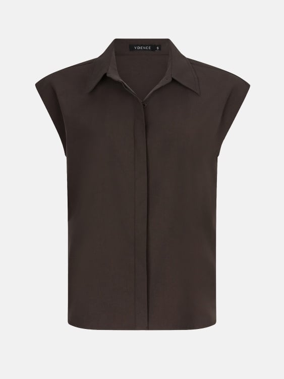 Ydence | Blouse Sabrina dark brown