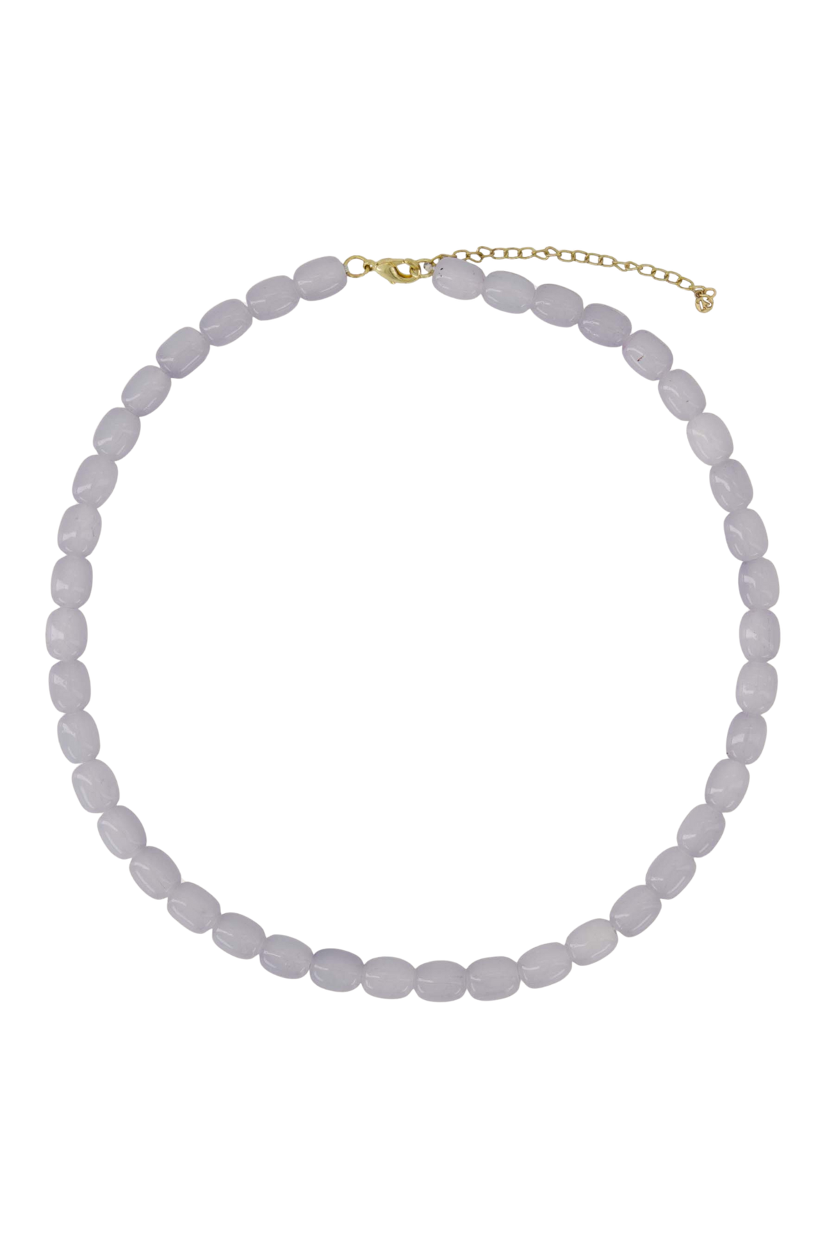 Zusss | Smalle kralen ketting licht blauw