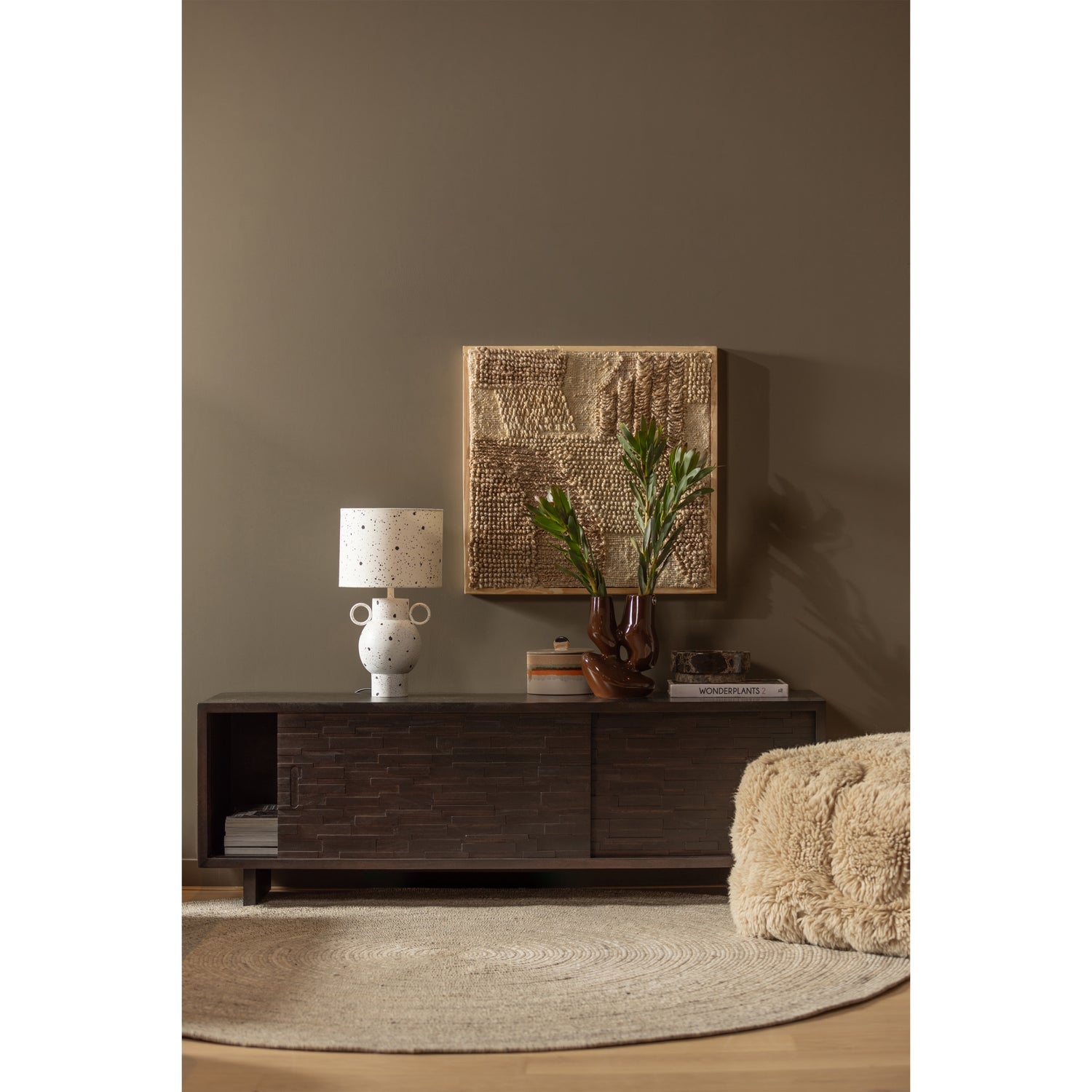 Woood | Vloerkleed rond Utopia naturel