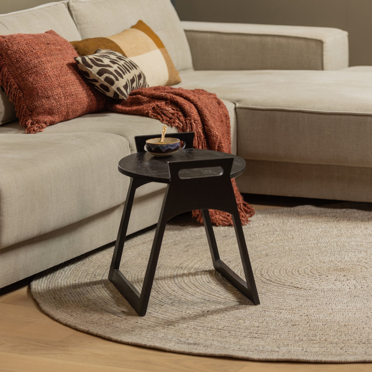 Woood | Vloerkleed rond Utopia naturel