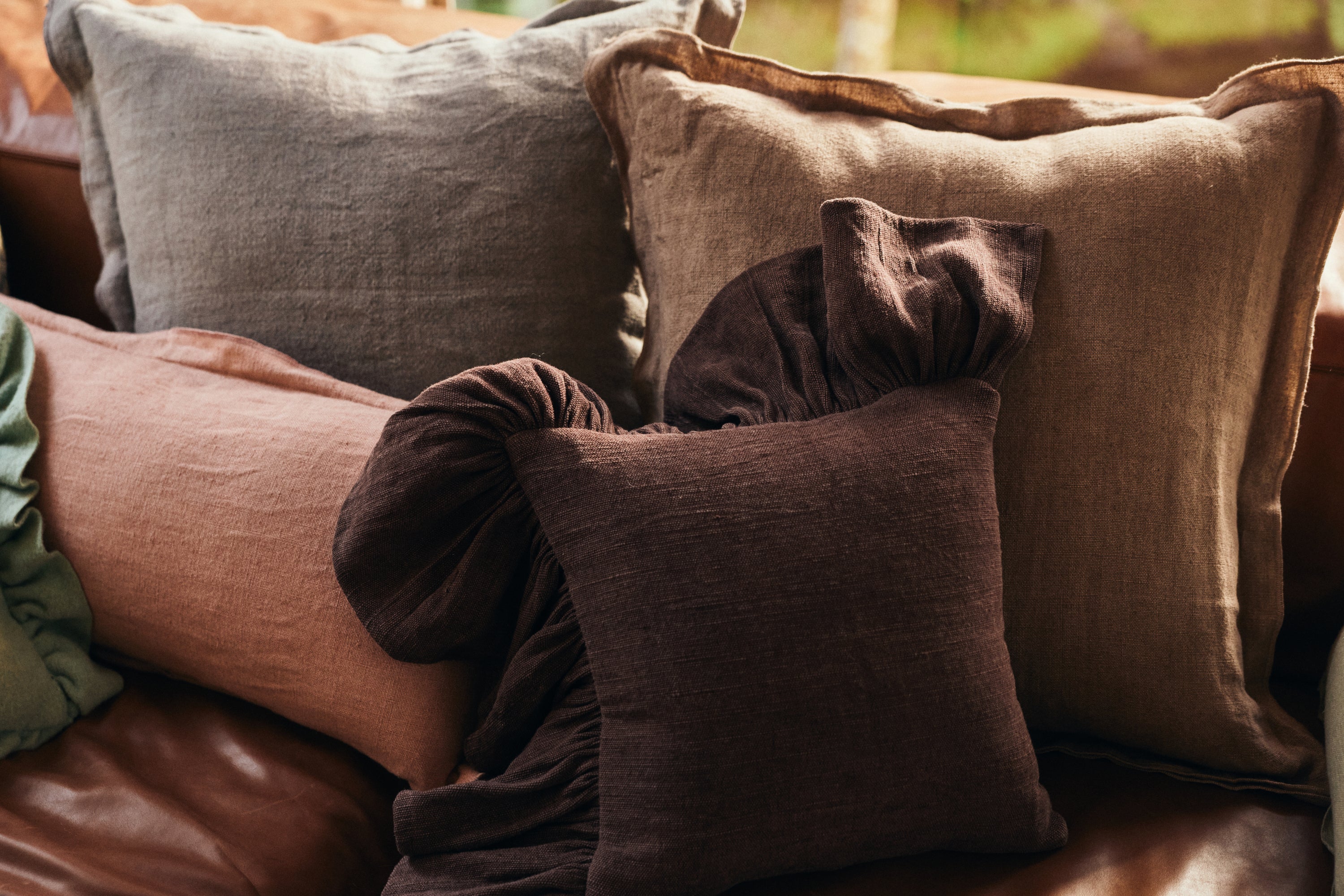 HK Living | Kussen linen magnolia 70x30cm